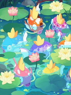 Pokémon Pond Water Scene