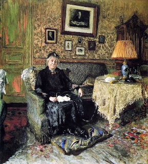 Victorian Woman Reading Interior