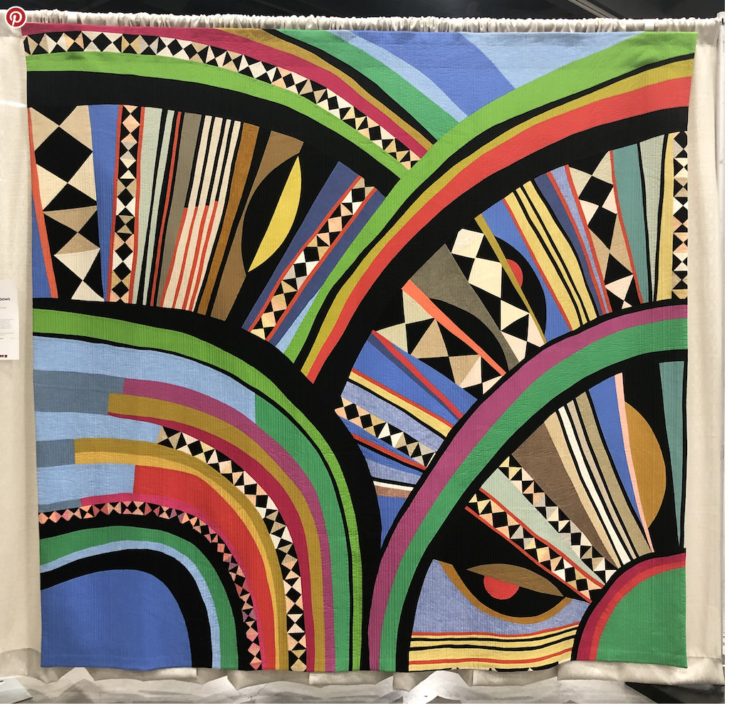 Geometric Rainbow Abstract Art