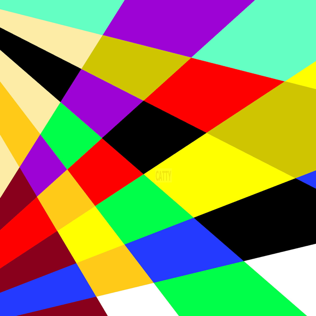 Abstract geometric pattern with colorful intersecting diagonal stripes forming triangular and angular shapes