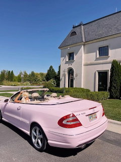 Pink Mercedes Convertible