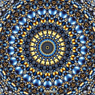 Blue Gold Mandala