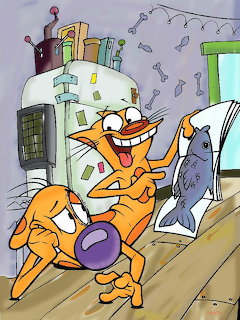 CatDog Cartoon Character