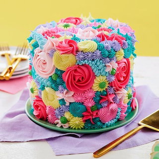 Floral Frosting Cake