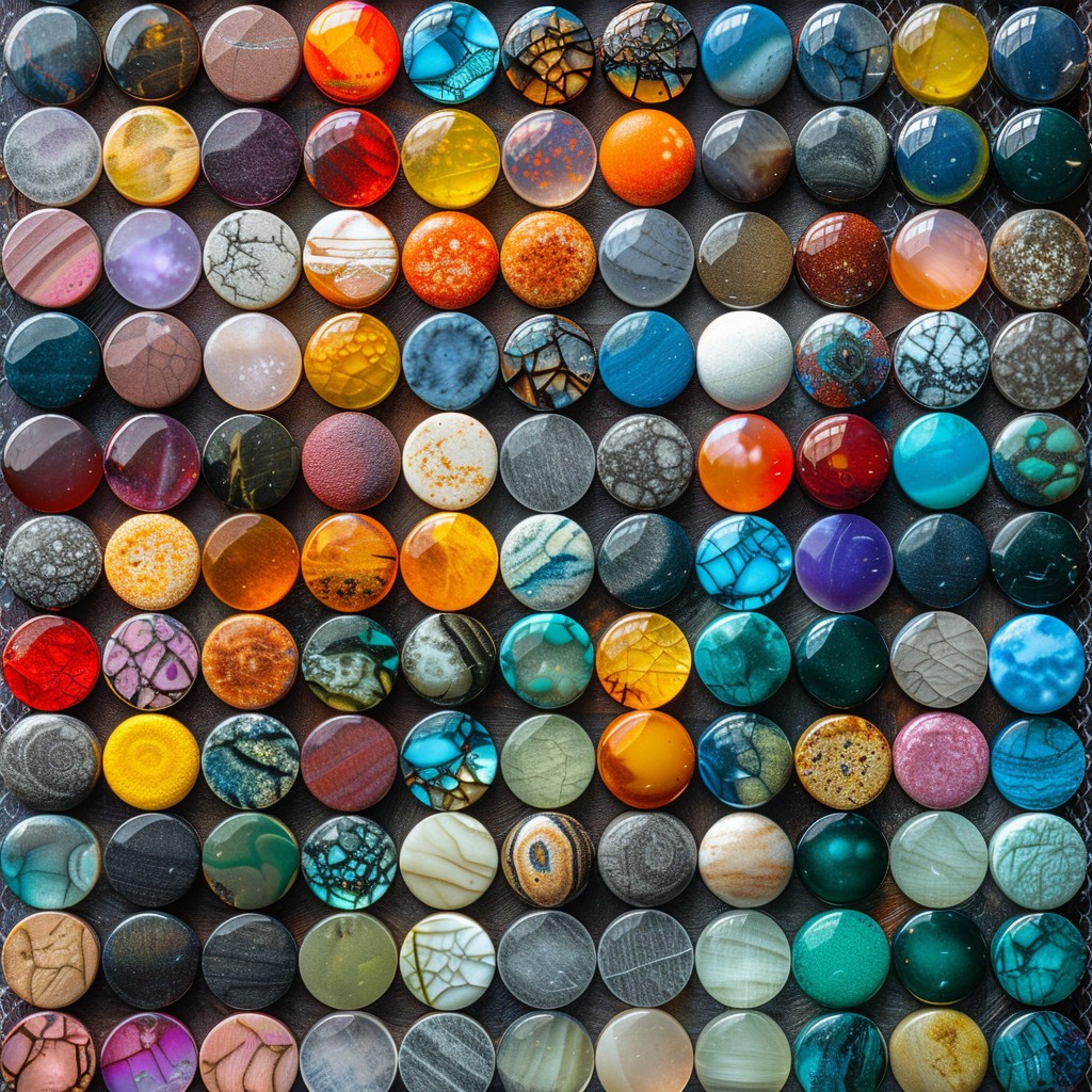 Colorful Stone Spheres