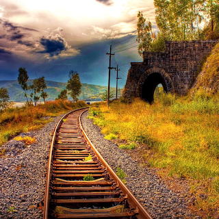 Railway Tunnel Mountain Landscape