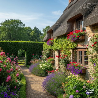 Thatched Roof Cottage Garden