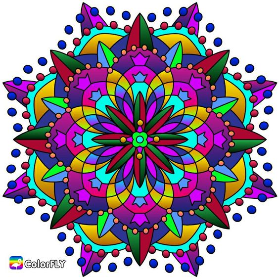 Vibrant Floral Mandala Design