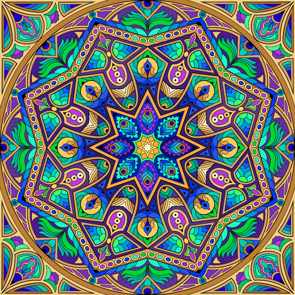 Ornate Geometric Mandala Design