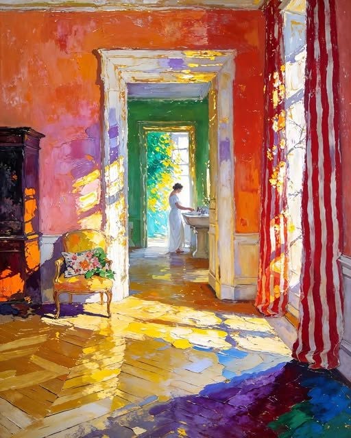Sunlit Interior Painting