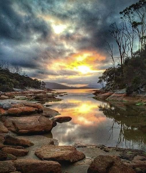 Scenic coastal view of Maria Island, Tasmania, with cliffs and ocean