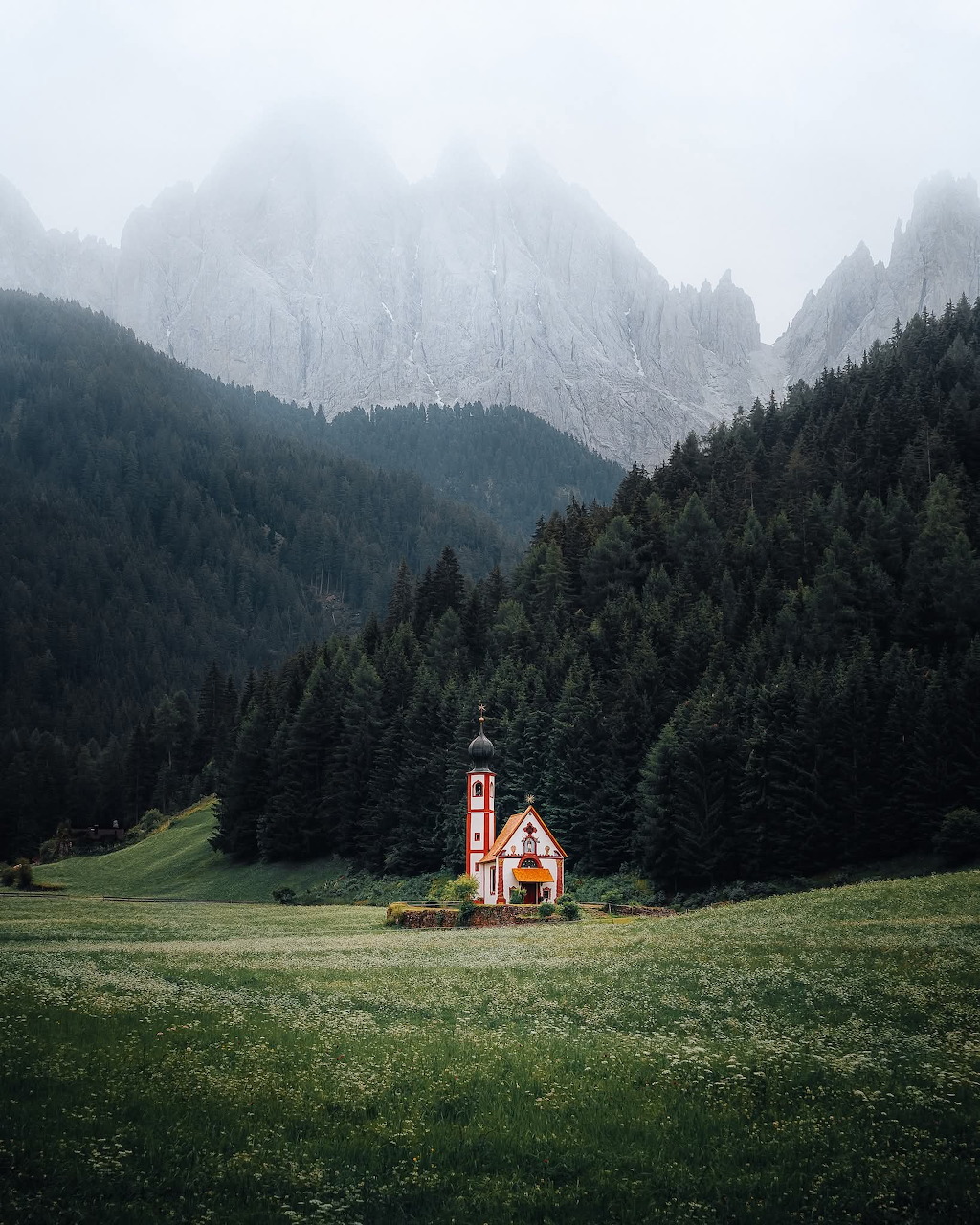Countryside Church Landscape