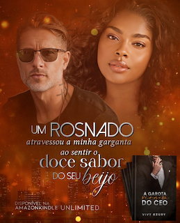 Romance book cover with a bearded man in glasses and a young woman against a warm golden bokeh background