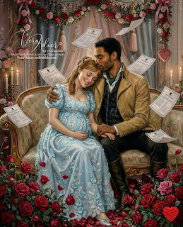 Romantic Couple Christmas Portrait