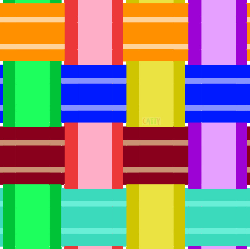 Colorful geometric pattern with horizontal stripes and vertical rectangles in bright colors