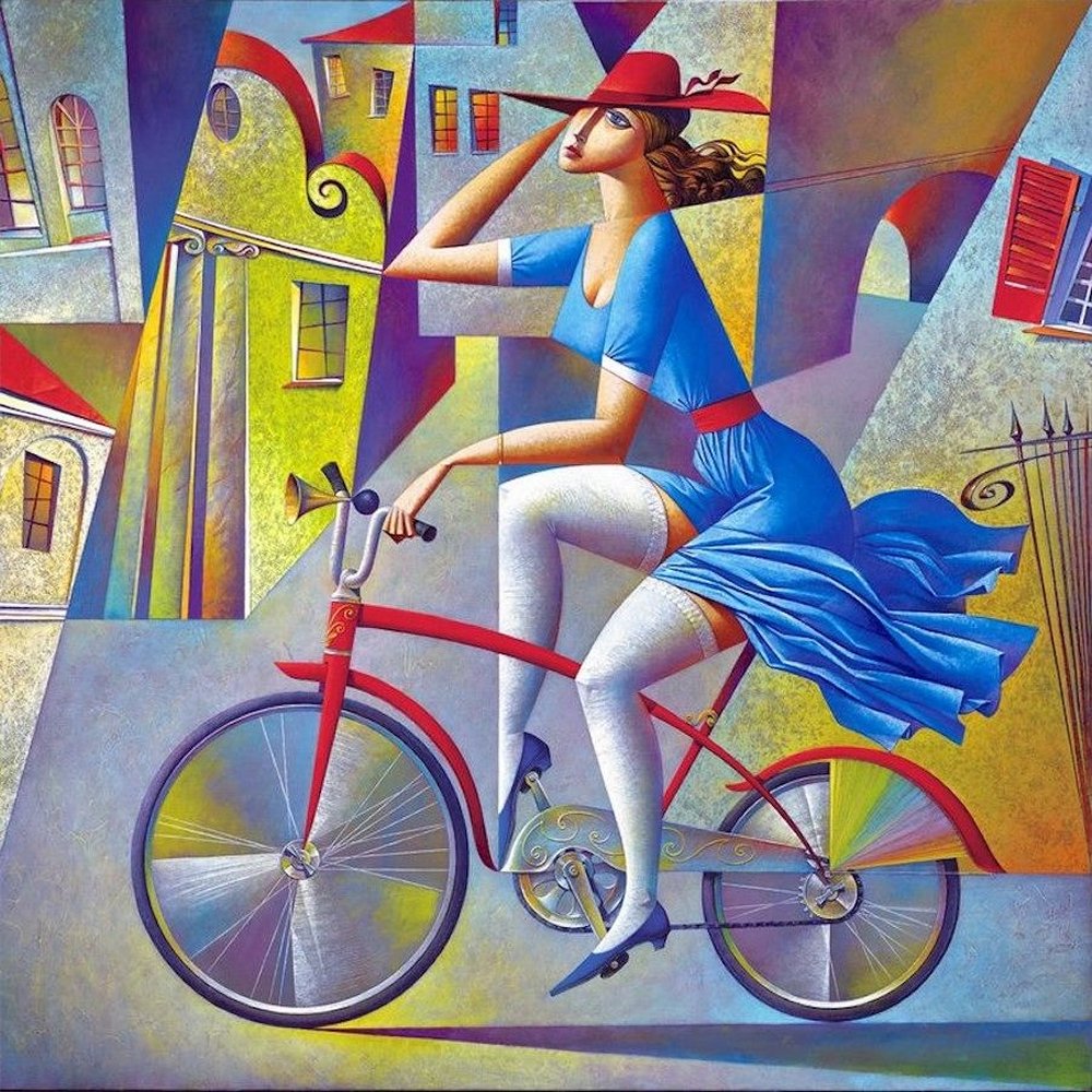 Woman on Bicycle
