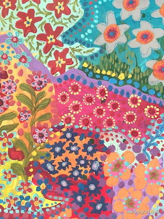Colorful Floral Patchwork Pattern