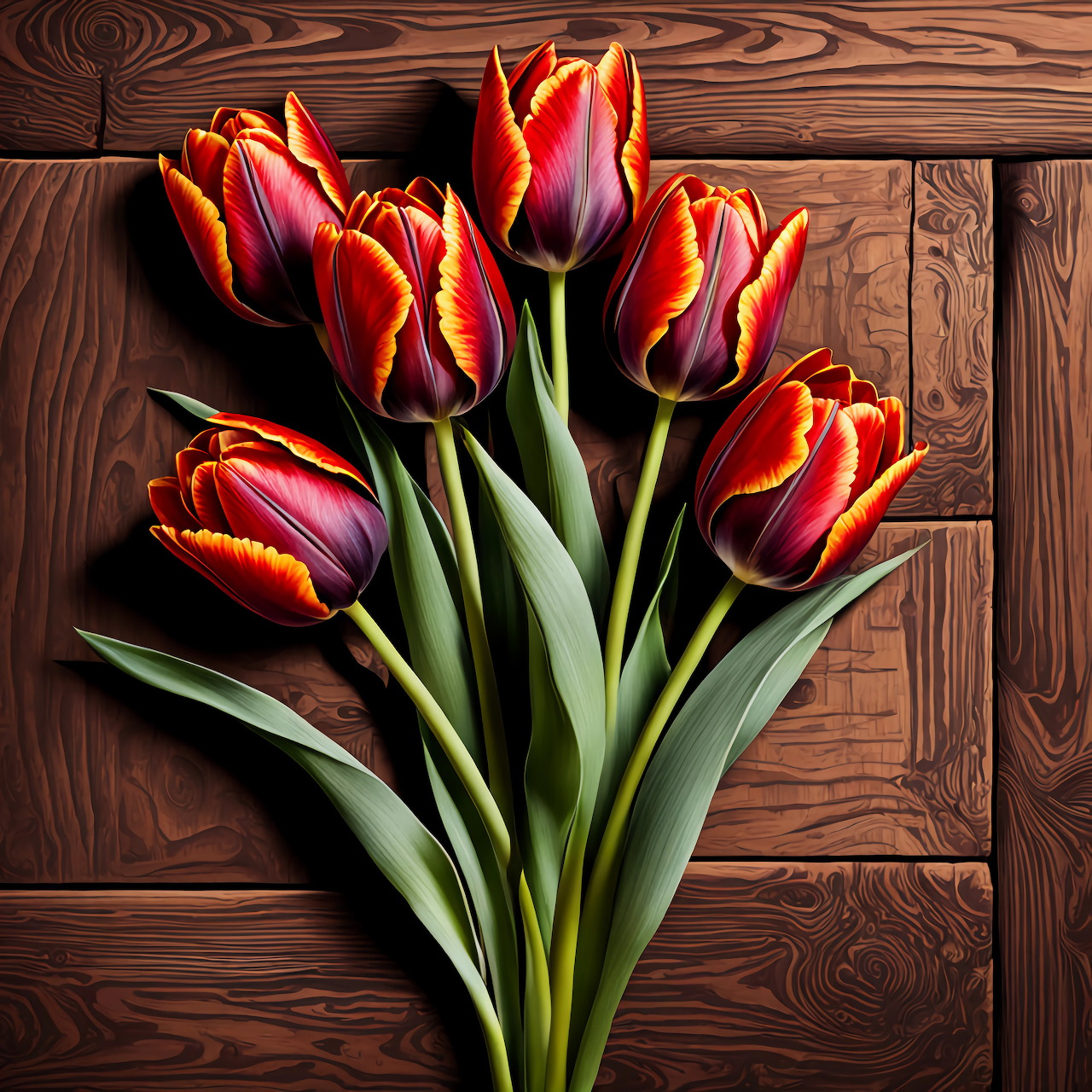 Red Tulips Bouquet