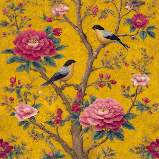 Birds Floral Pattern