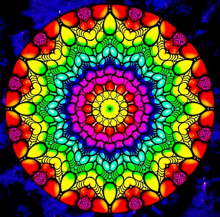 Rainbow Mandala Design