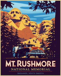 Mt. Rushmore Travel Poster