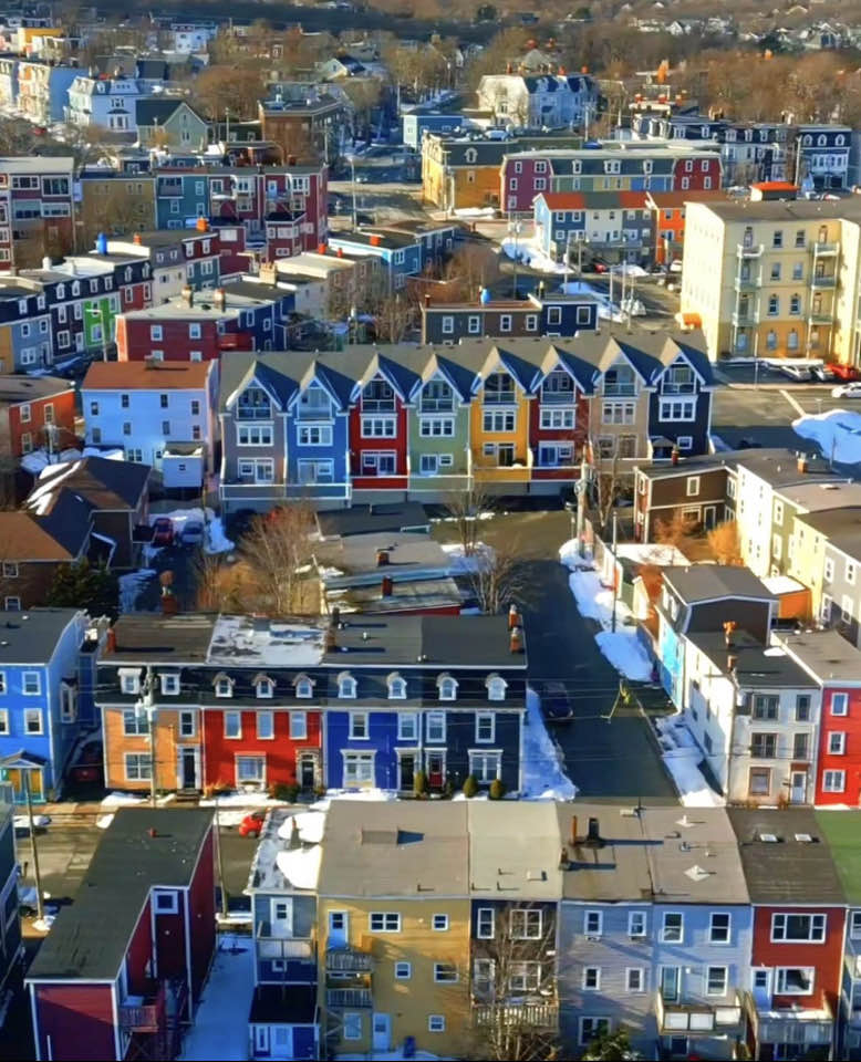 St Johns Newfoundland Colorful Houses