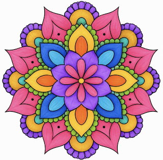 Colorful Floral Mandala