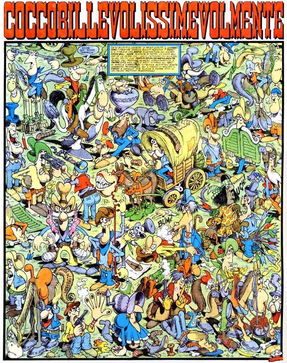 Coccobille Wimmelbild Cartoon