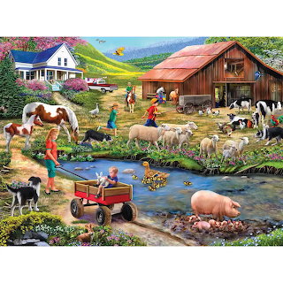 Farm Life Scene
