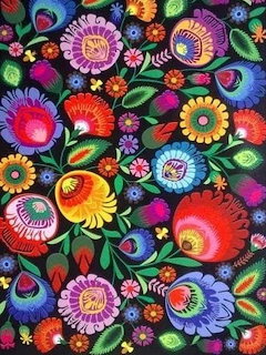 Colorful Folk Art Flowers