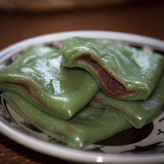 Matcha Red Bean Mochi