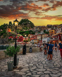 Parga Greece Sunset