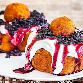 Donuts and Fruit Dessert