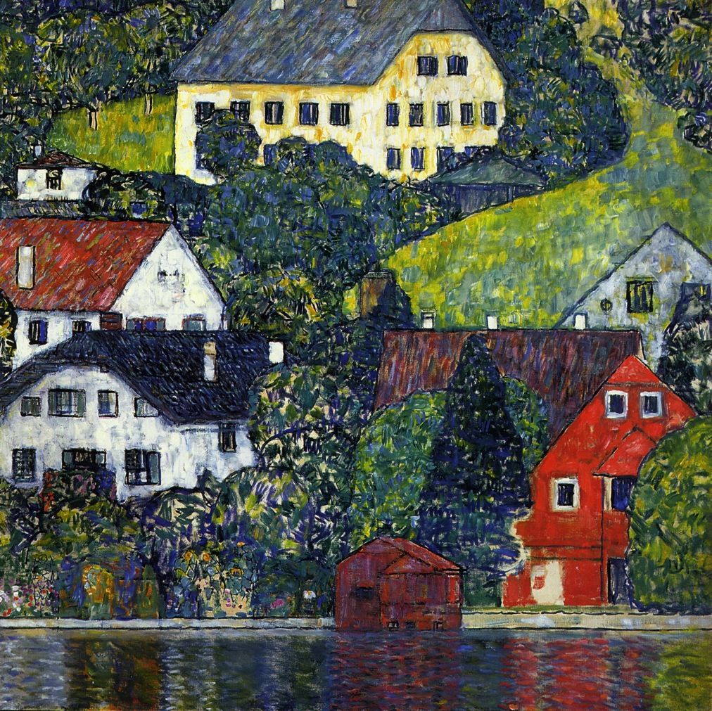 Houses at Unterach on Attersee