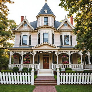 Victorian Mansion with Turret