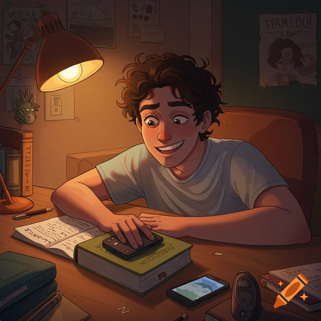 Young Man at Desk