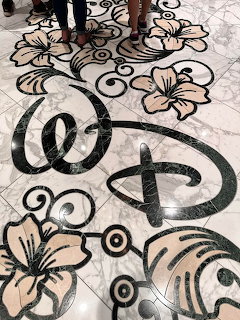 Floral Marble Floor Pattern