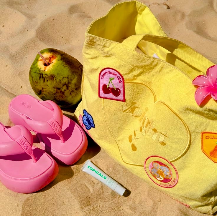 Beach Accessories Flatlay