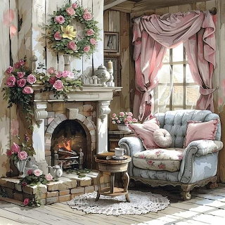Vintage Floral Interior