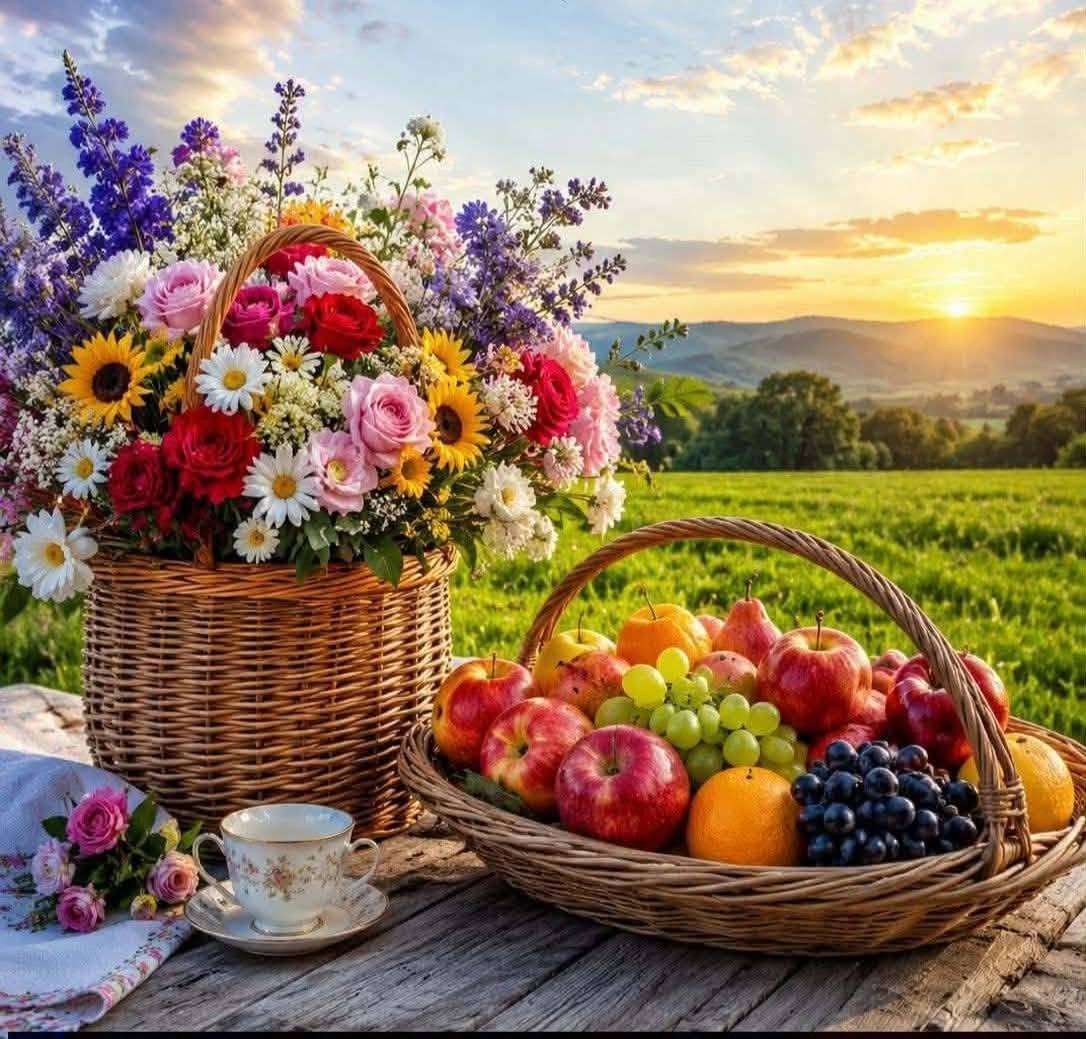 Morning Flowers and Fruit