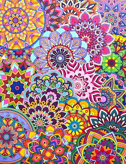 Colorful Mandala Collage