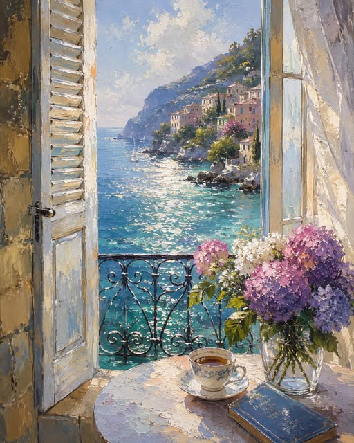 Mediterranean Window View