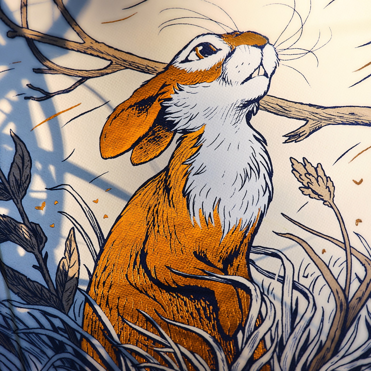 Hare in Autumn Grass