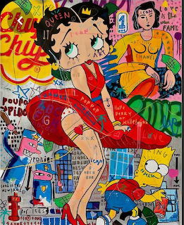 Betty Boop Pop Art Collage