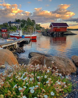 Scandinavian Fishing Village Harbor