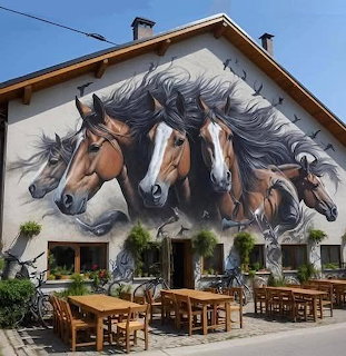 Horse Mural Street Art