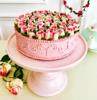 Pink Rose Cake