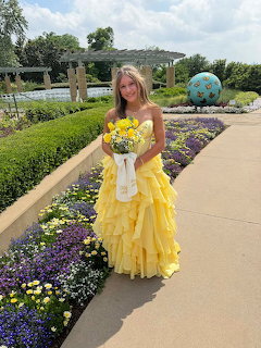 Girl in Yellow Prom Dress