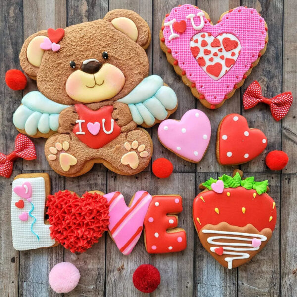 Valentine Cookies Arrangement