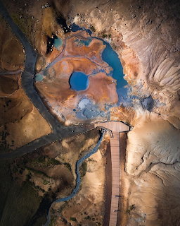 Aerial Geothermal Landscape